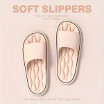 Simple Solid Color Slides, Casual Open Toe Soft Sole Shoes, Comfortable Indoor Home Bathroom Slides