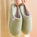 Cozy Women's Plush Anti-Slip Home Slippers with Thick Bottom