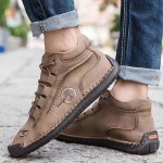 Zenfaze Orthopedic Shoes for Men, Handcrafted Retro Pigskin Boots, Slip On Orthopedic Hiking Sneakers