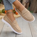 Women's Classic Comfort Suede Penny Loafers Casual Shoes Slip-Ons Lightweight Walking Flats Driving Mocs Boat Shoes