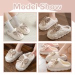 Cute Bow Slippers Slippers For Women/Men Cozy House Slippers Memory Foam Slippers Plush Bedroom Indoor Outdoor Shoes