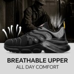 Steel Toe Shoes for Men Women Comfortable Lightweight Work Sneakers for Men Composite Toe Safety Sneakers Men's Slip Resistant Indestructable Construction Safety Shoes