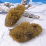 Women's Plush Non-Slip Slippers, Memory Foam Indoor Outdoor Use Winter Home Style Slippers