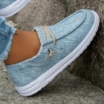 Wide Width Breathable Slip-On Walking Shoes - Comfortable Low-Cut Travel Sneakers