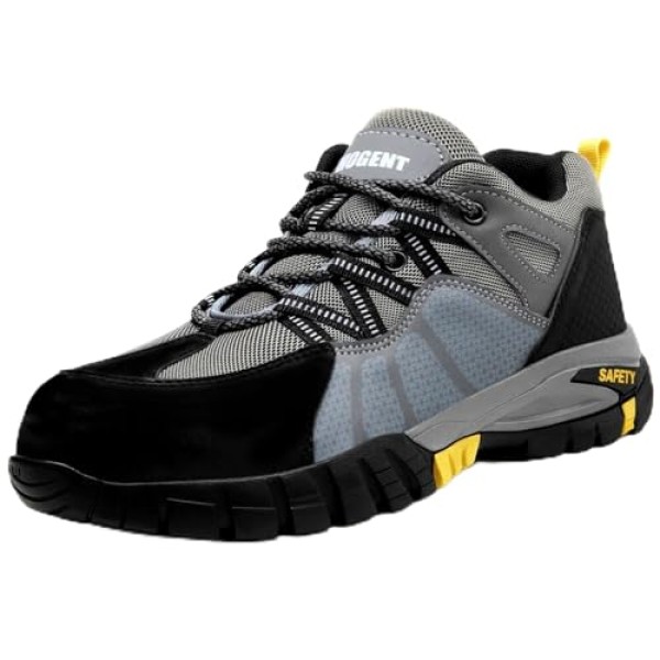 Steel Toe Shoes for Men Women Work Sneakers Safety Shoes Indestructible Comfortable Lightweight Breathable Safety Puncture Proof Shoes for Constructions